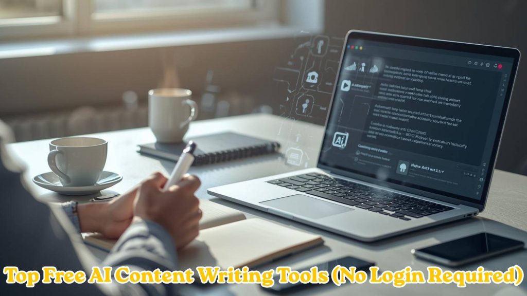 free ai writing tools without login for content creation in 2026